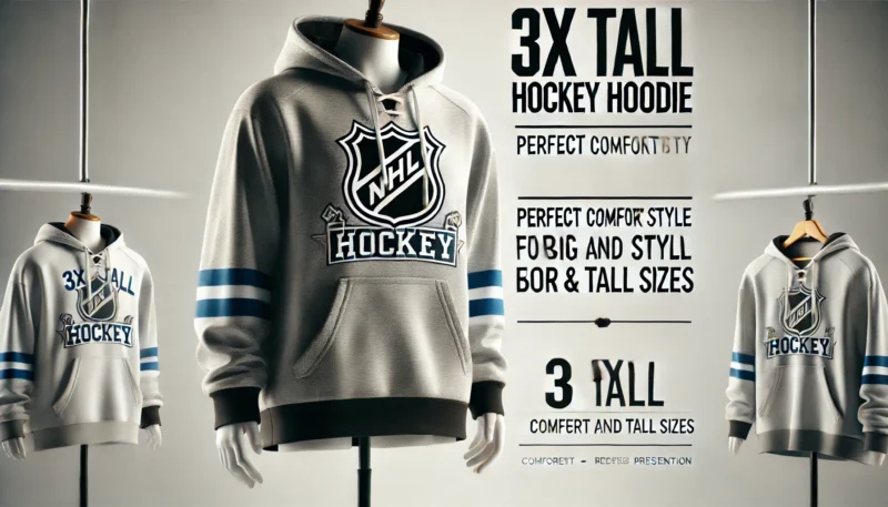 3X Tall Hockey Hoodie