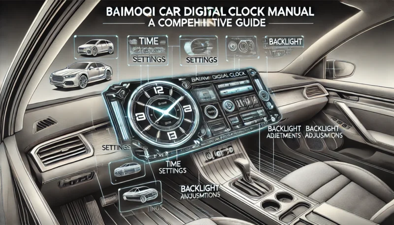 Baimoqi Car Digital Clock Manual